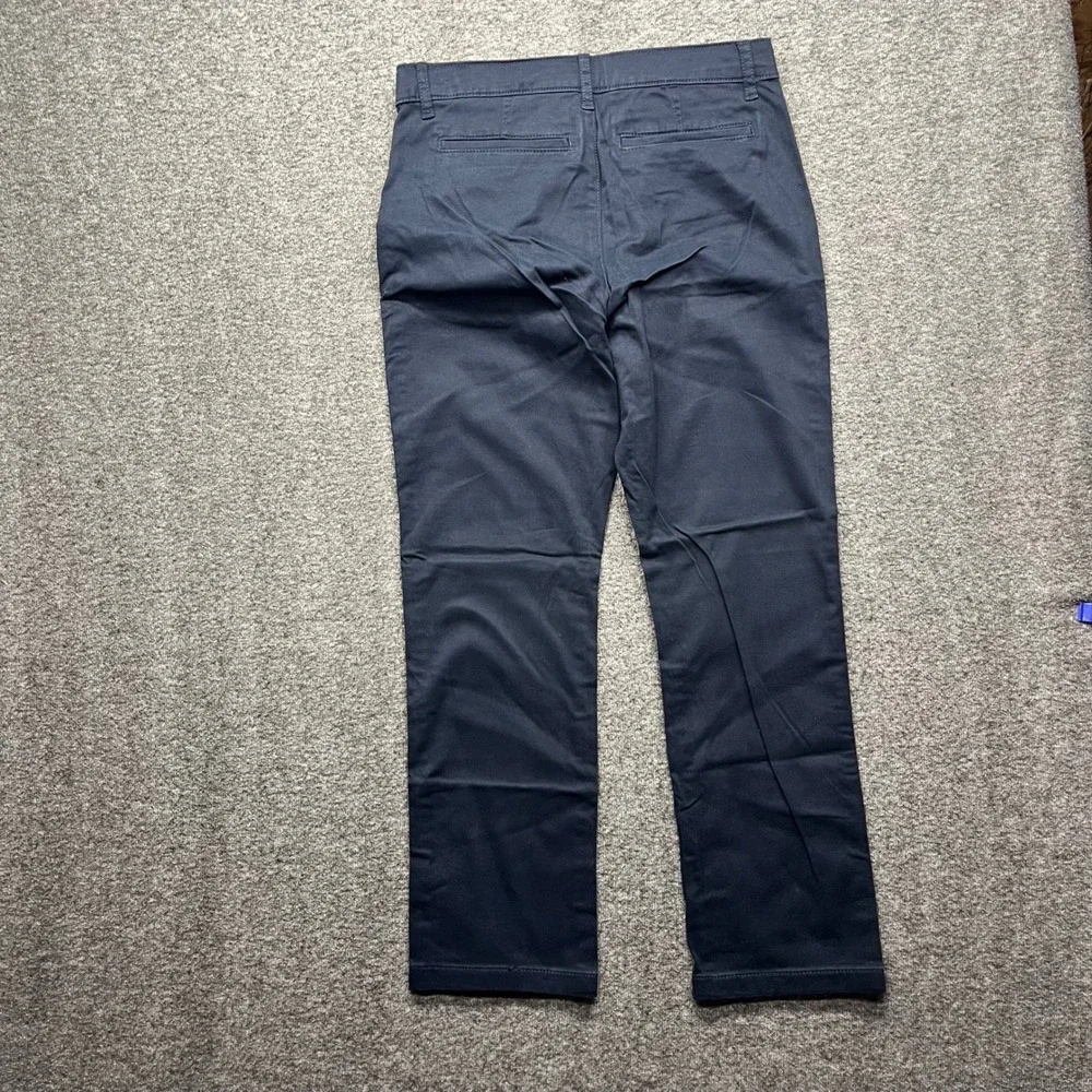 Place Chino Pants Boys 10 Husky Navy Blue The Children's Skinny Stretch NWT